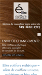 Mobile Screenshot of elitecoiffureesthetique.com